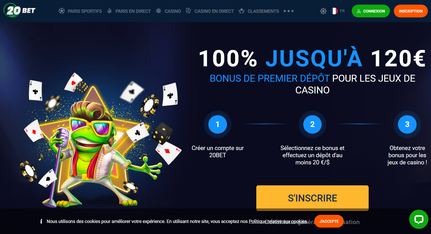 20Bet Bonus casino
